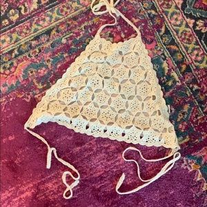 Crochet halter top/crop top